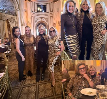 Women in animal print at the ASPCA Luncheon at the Plaza